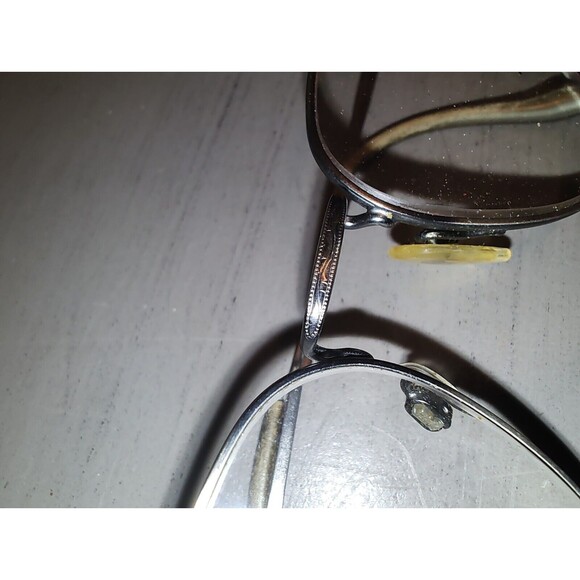 Unbranded 50018 Silver Eyeglasses Frames Eyewear Design Nosepad Needs Repair - Picture 10 of 11